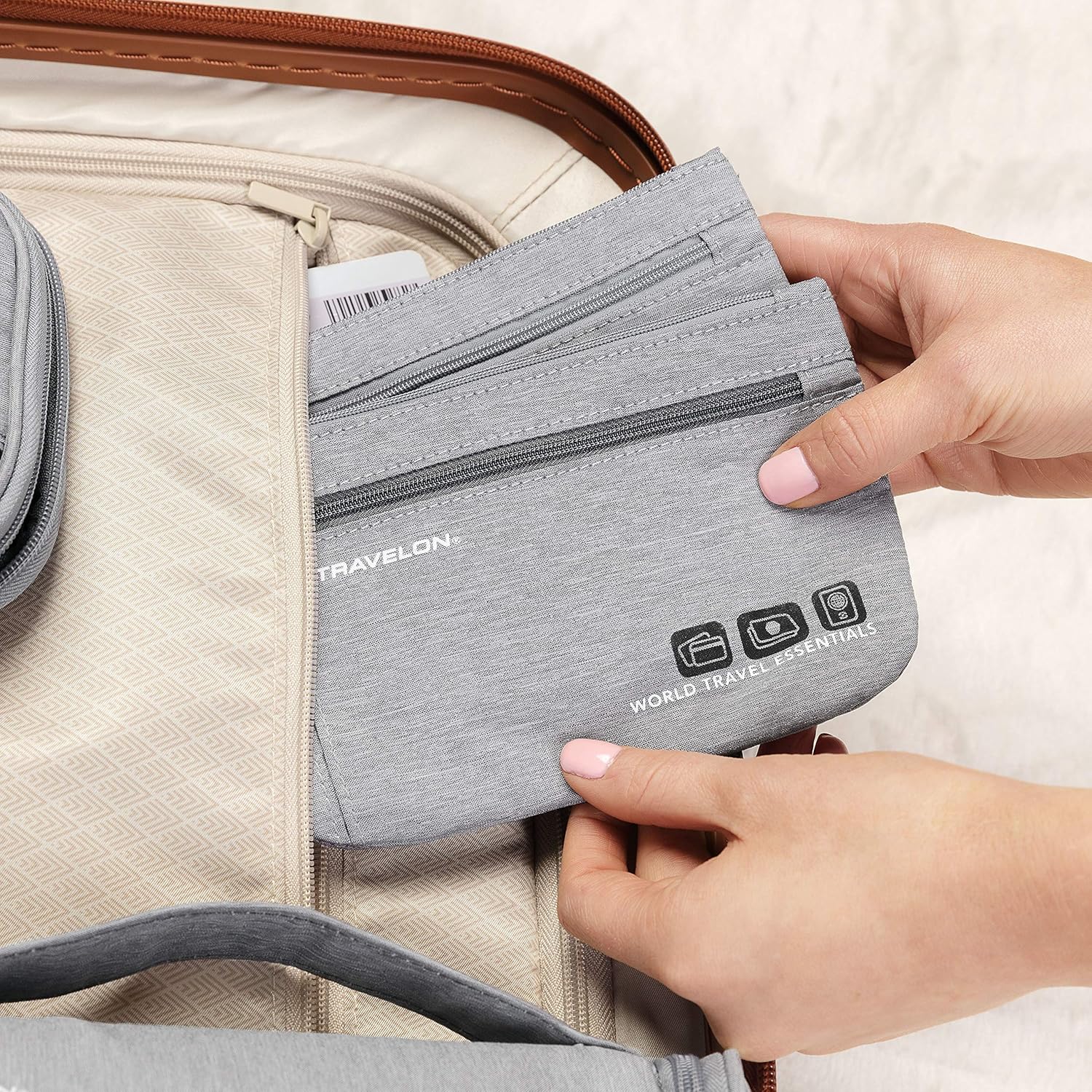 Travelon World Travel Essentials Set of 2 Currency and Passport Organizers - Image 4