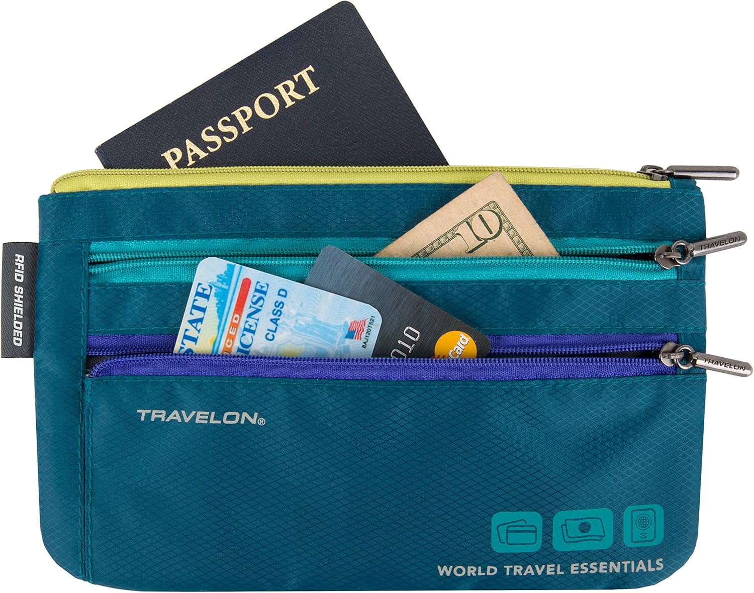Travelon World Travel Essentials Set of 2 Currency and Passport Organizers - Image 6