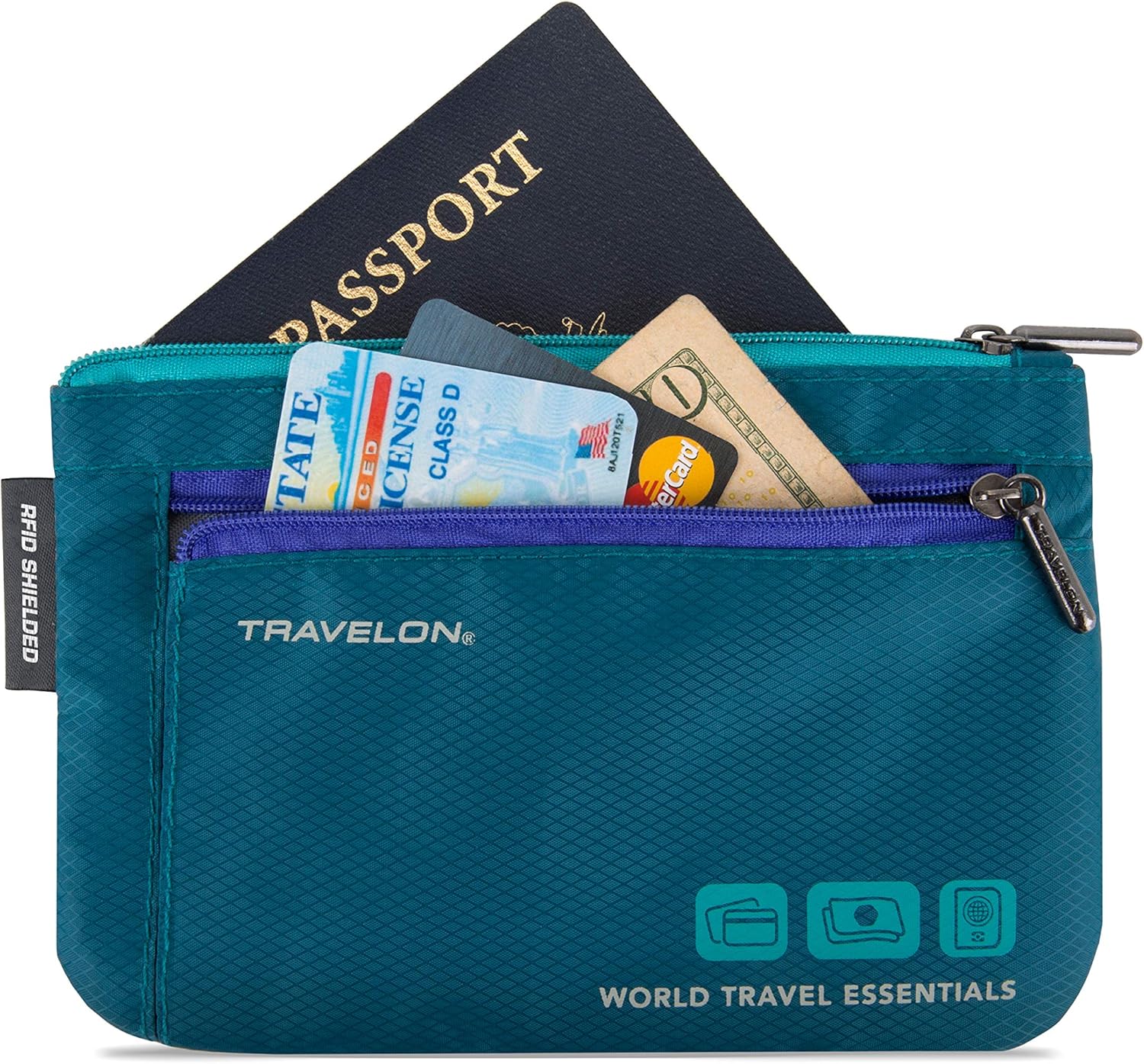 Travelon World Travel Essentials Set of 2 Currency and Passport Organizers - Image 7